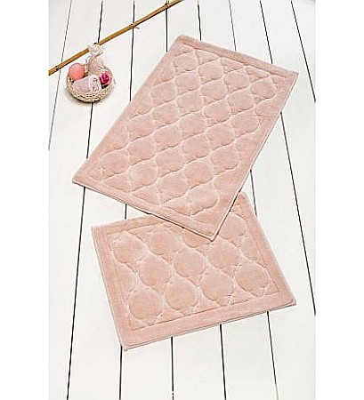 Covorase si seturi de covoare pentru baie - Set covorase de baie 2 piese Alessia Dante Powder