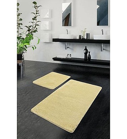 Covorase si seturi de covoare pentru baie - Set covorase de baie 2 piese Chilai Home Havai Stone