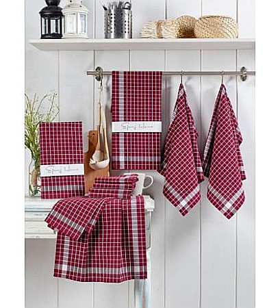 Prosoape bucatarie - Set 10 prosoape bucatarie, bumbac 100%, 45x65 cm, Eponj Home