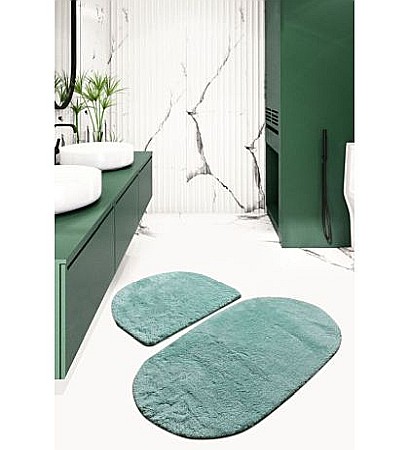 Covorase si seturi de covoare pentru baie - Set covorase de baie 2 piese Alessia Colors of Oval - Mint