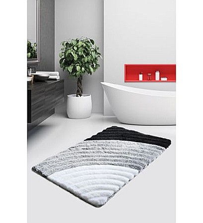 Covorase si seturi de covoare pentru baie - Covoras de baie Chilai Home Well Grey