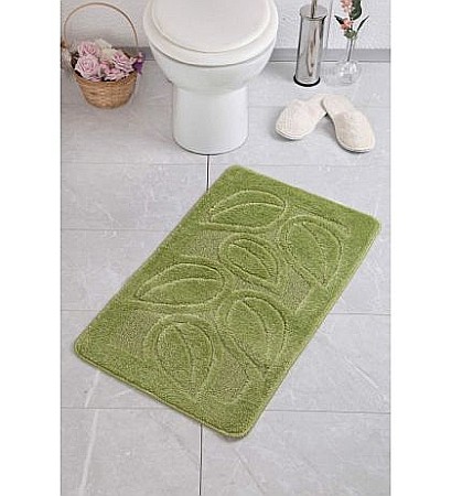 Covorase si seturi de covoare pentru baie - Covoras de baie  Confetti Flora Green
