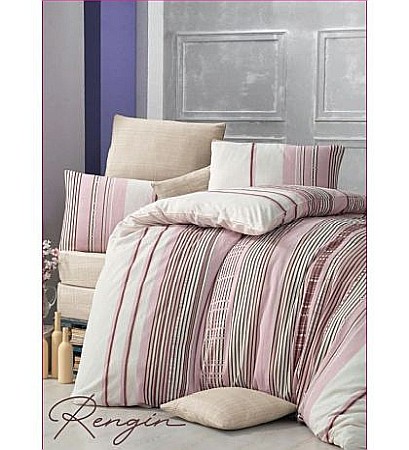 Lenjerii de pat - Lenjerie de pat dublu polycotton 100% Victoria Rengin