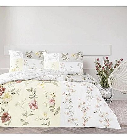 Lenjerii de pat - Lenjerie Pat Dublu Bumbac Ranforce TAC Sandra - Calitate Superioară!