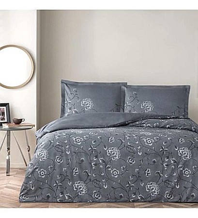 Lenjerii de pat - Lenjerie de pat dublu din bumbac satinat deluxe 100% TAC, Violetta