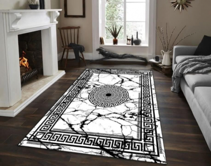 Covor pentru living, model negru/alb 80x150cm,120x180cm [3]