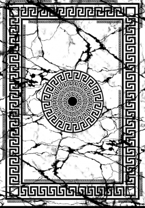 Covor pentru living, model negru/alb 80x150cm,120x180cm [1]