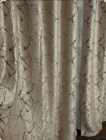 Draperii - Draperie cu 2 fete bej cu crem,renjabza,pentru sina,2x150x250cm