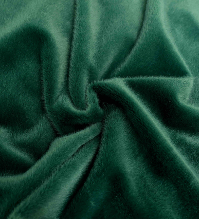 Lenjerie de pat, cu Broderie, Cocolino tip Blăniță Iepure, 2 Persoane, 6 Piese, cu ELASTIC - Verde Smarald [1]