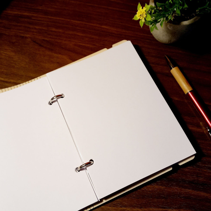 Agendă din lemn A6, motive traditionale, pictate manual - v3 [3]