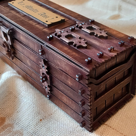 Cadouri personalizate - Cutie din lemn pentru vinuri alese