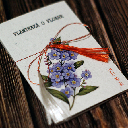 Martisoare - 8 Martie - Martisor plantabil din lemn - MP01