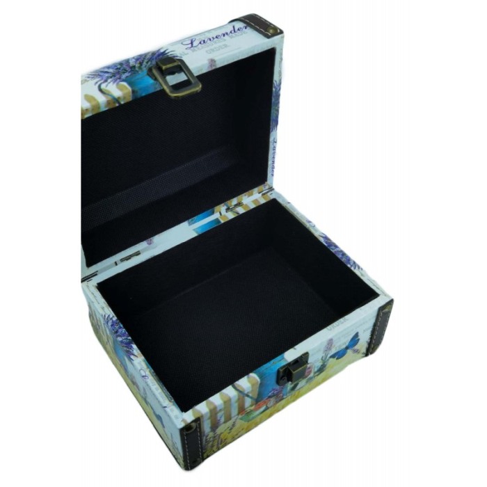2 cutii Double Coffer pentru depozitare bijuterii sau obiecte pretioase,dimensiuni diferite,materiale de calitate,design cu flor [3]