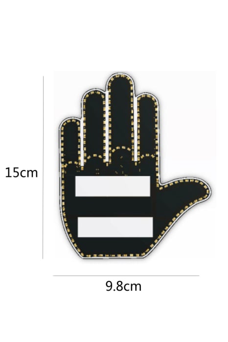 Accesoriu LED FlashHand Doty®, in forma de mana, cu telecomanda, 4 gesturi, de atentionare, pentru masina sau alte spatii, design creativ [5]