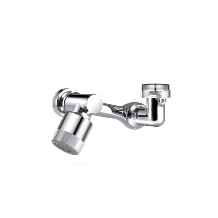 Adaptor apa baterie universal Splash Head, rotativ pivotant in orice directie, functie economizo, argintiu, Doty [6]
