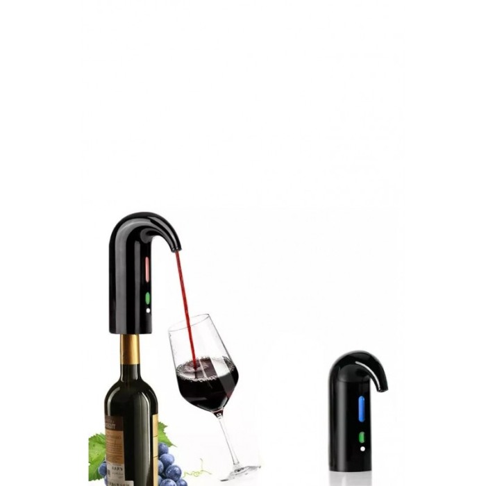 Aerator electric pentru vin Electric Pouring, reincarcabil, design elegant, USB inclus, negru [4]