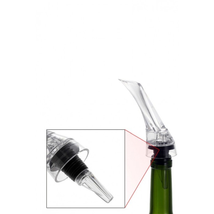 Aerator pentru vin CorkPourer, cu dop, usor de utilizat, oxigeneaza si incetinineste curgerea vinului, transparent [6]
