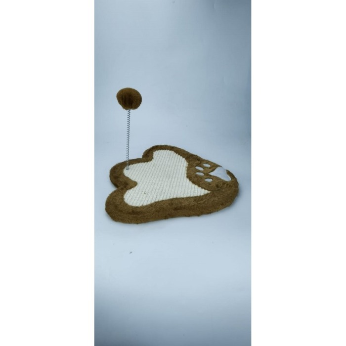 Ansamblu de joaca pentru pisici cu o biluta, forma labuta,contine sisal, maro, doty [3]