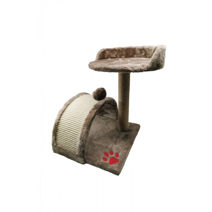 Ansamblu pentru pisici PawFun, distractiv si practic, din sisal si material moale, 35x44 cm, maro, Doty®️ [1]