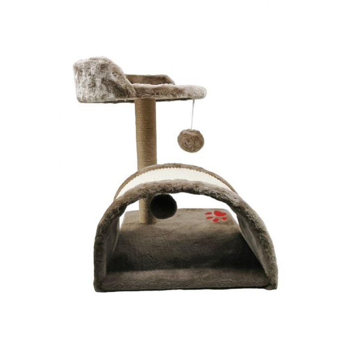 Ansamblu pentru pisici PawFun, distractiv si practic, din sisal si material moale, 35x44 cm, maro, Doty®️ [2]