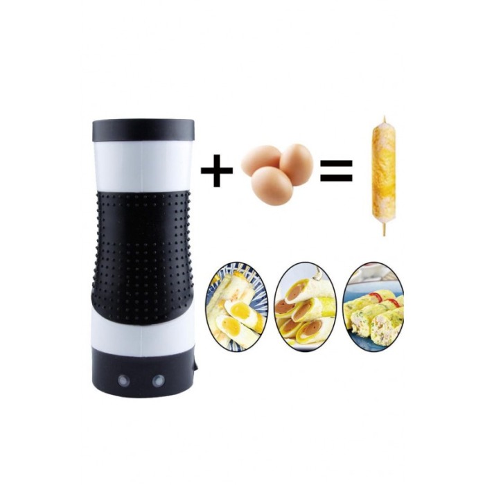 Aparat de preparat omleta Eggs Skewers, usor de utilizat si curatat, accesorii incluse, negru/alb [2]
