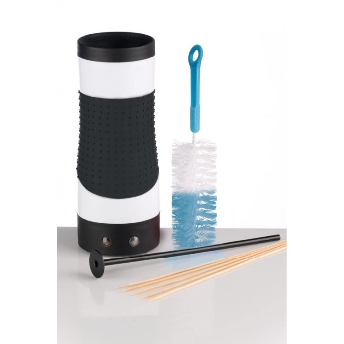 Aparat de preparat omleta Eggs Skewers, usor de utilizat si curatat, accesorii incluse, negru/alb [5]