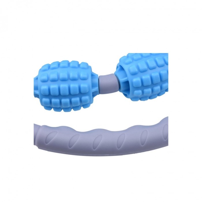 Aparat manual de masaj RollRelax pentru eliminarea durerilor din zona cervicala si a picioarelor, gri/albastru,26x21cm, Doty®️ [4]