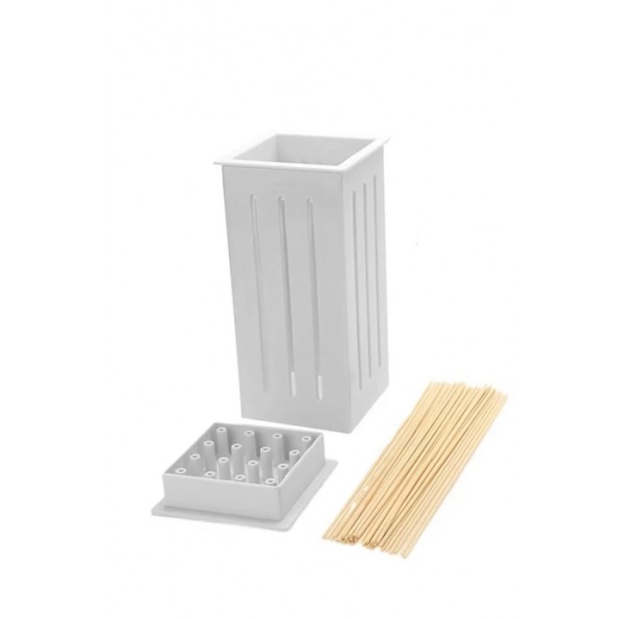 Aparat manual pentru portionat frigarui BBQTool Doty.ro®, usor de utilizat si curatat, 30 bete de bambus incluse, alb [8]