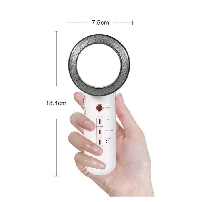 Aparat multifunctional pentru masaj, slabire si tonifiere CareBody, tehnologie cu infrarosu, accesorii incluse, alb [2]