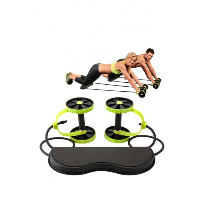 Aparat pentru fitness ElasticRopes, cu corzi si suport,modelarea corpului si intarirea muschilor,negru/verde [1]