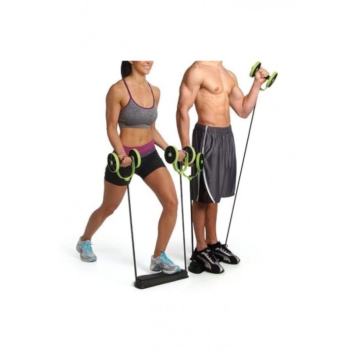 Aparat pentru fitness ElasticRopes, cu corzi si suport,modelarea corpului si intarirea muschilor,negru/verde [3]