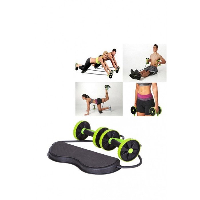 Aparat pentru fitness ElasticRopes, cu corzi si suport,modelarea corpului si intarirea muschilor,negru/verde [6]