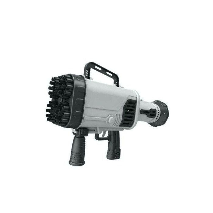 Arma de facut baloane Soap Bubbles Baz, accesorii incluse, 24 orificii, functioneaza cu baterii, 29x18x8, gri/negru [3]