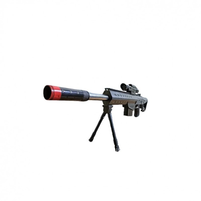Arma de jucarie 3 in 1 320 Mortal Gun, model realist, trepied inclus, 74 de bile de cauciuc si silicon incluse, negru [1]