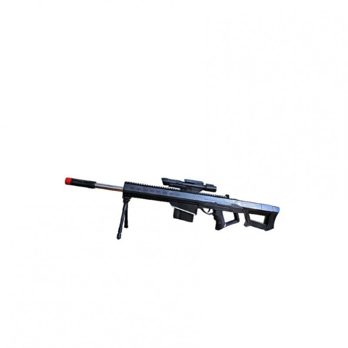 Arma de jucarie 3 in 1 320 Mortal Gun, model realist, trepied inclus, 74 de bile de cauciuc si silicon incluse, negru [2]