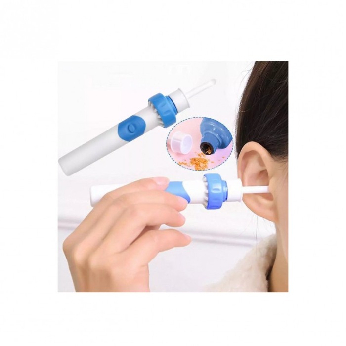 Aspirator pentru urechi Wax Vacuum, cu vibratii si micro-aspirare, pentru adulti si copii, alb/albastru [7]