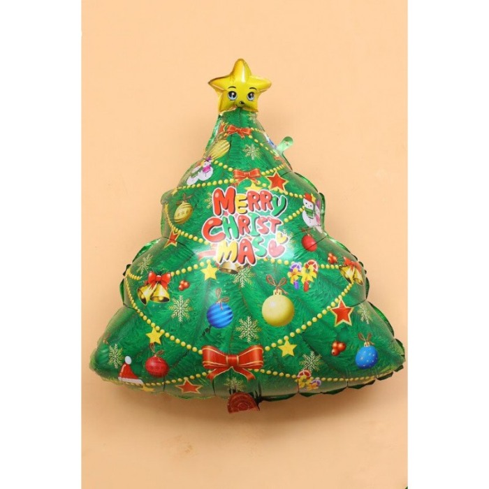Balon Christmas Tree, model pom de Craciun, 55x68 cm, multicolor [3]