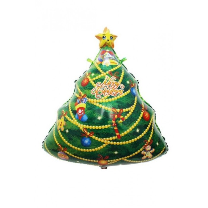 Balon Christmas Tree, model pom de Craciun, 55x68 cm, multicolor [4]
