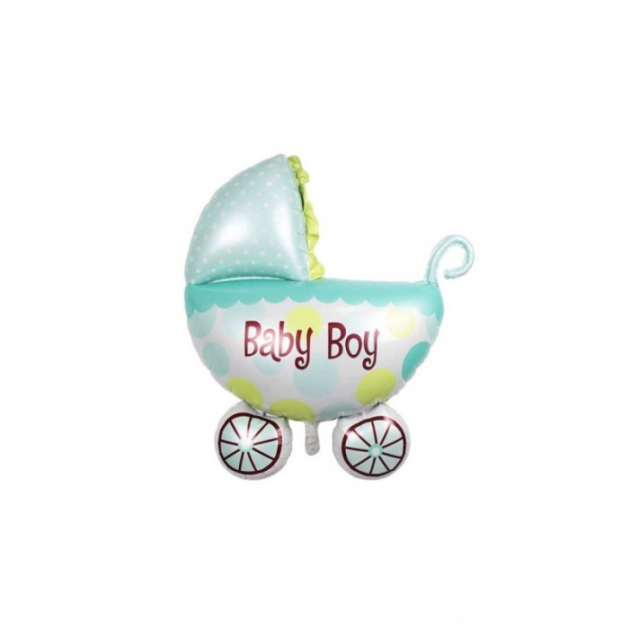 Balon folie pentru petreceri, carucior Baby Boy, multicolor, 80 cm, doty [3]