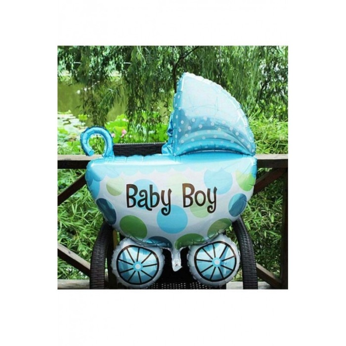 Balon folie pentru petreceri, carucior Baby Boy, multicolor, 80 cm, doty [4]