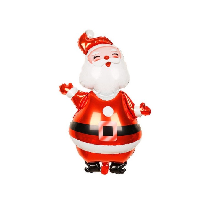 Balon HappySanta, figurina Mos Craciun, 70x120 cm, rosu [3]