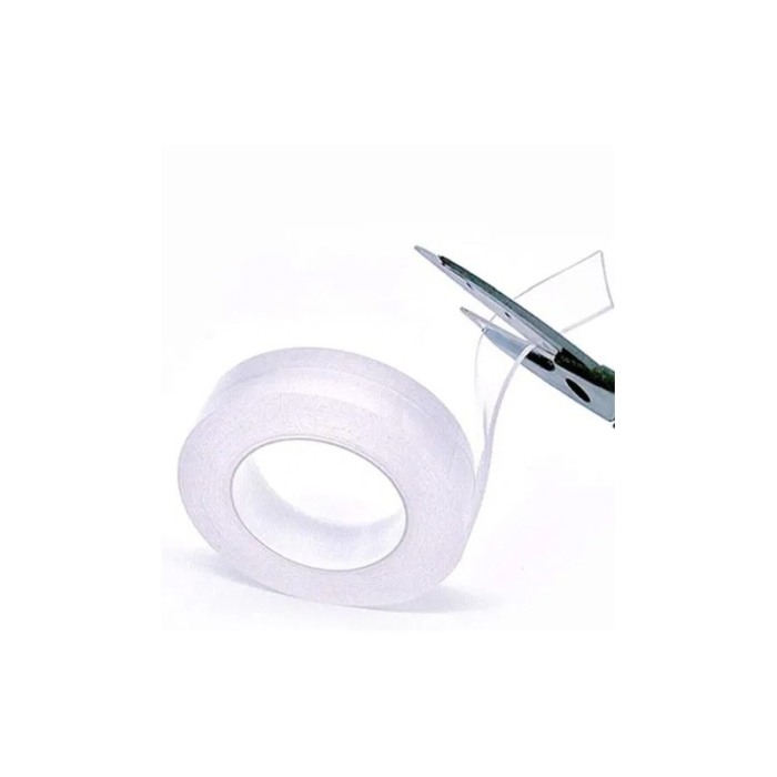 Banda adeviza reutilizabila Smart Tape, usor de utilizat, se spala,practica,detasabila, 1 m , transparenta,doty [3]