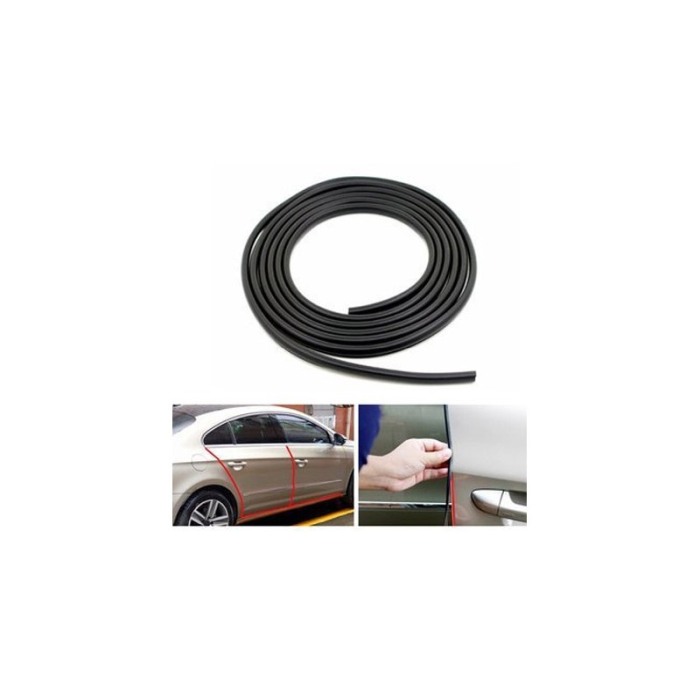 Banda de protectie pentru portiere auto LineDoorSafe Doty.ro®, cauciucata, neagra, 5 m [1]