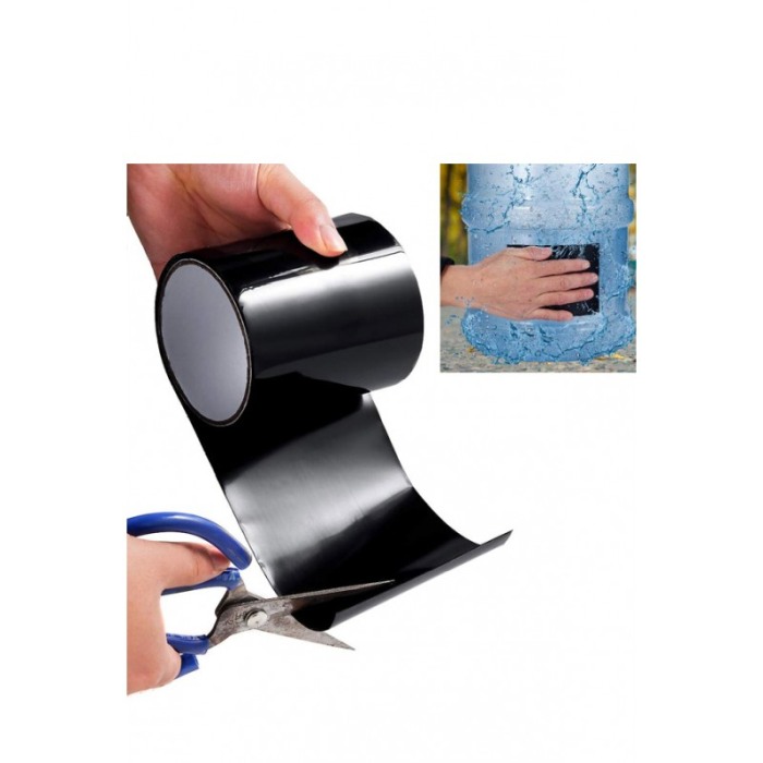 Banda super adeziva StrongTape, reparatoare, material cauciucat, 9.5x10 cm, negru, Doty®️ [3]