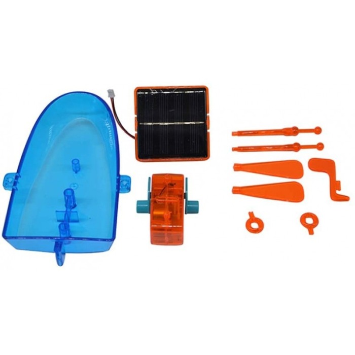 Barca cu energie solar, kit educational, DIY, Albastru,Doty [4]
