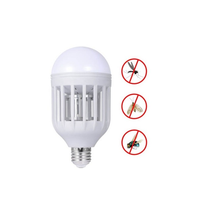 Bec Led anti-insecte Catch me, raza de actiune 40mp, dulie E27,lumina alba, sigur pentru sanatate, alb, doty [7]