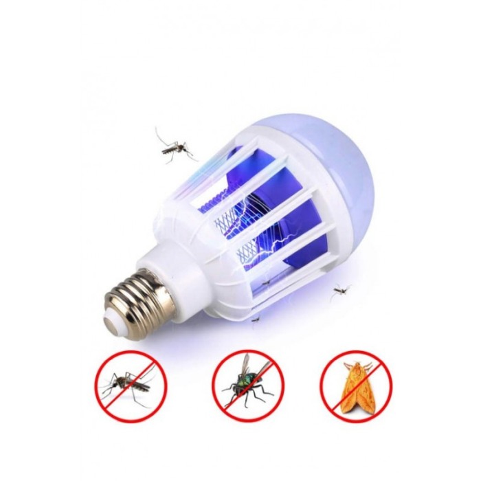 Bec Led anti-insecte Catch me, raza de actiune 40mp, dulie E27,lumina alba, sigur pentru sanatate, alb, doty [6]