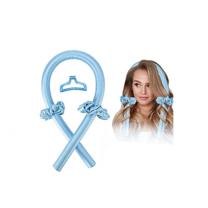 Bigudiu tip panglica RibbonCurl, accesorii incluse, usor de utilizat, 90 cm , albastru [3]