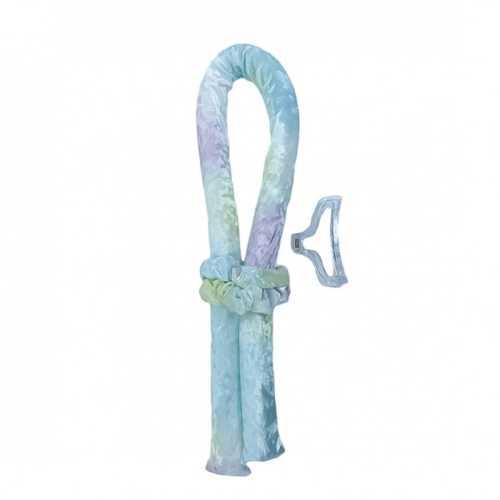 Bigudiu tip panglica RibbonCurl, model curcubeu, accesorii incluse, usor de utilizat, 90 cm , turcoaz/roz [1]