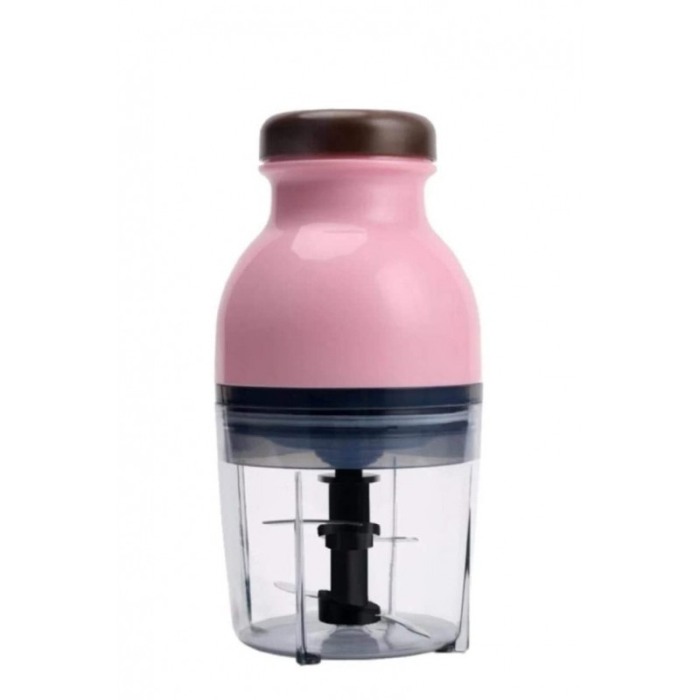 Blender Fast Chop, tip robot de bucatarie,taie,toaca, marunteste si amesteca,ergonomic si compact, 4 lame, roz,doty [3]